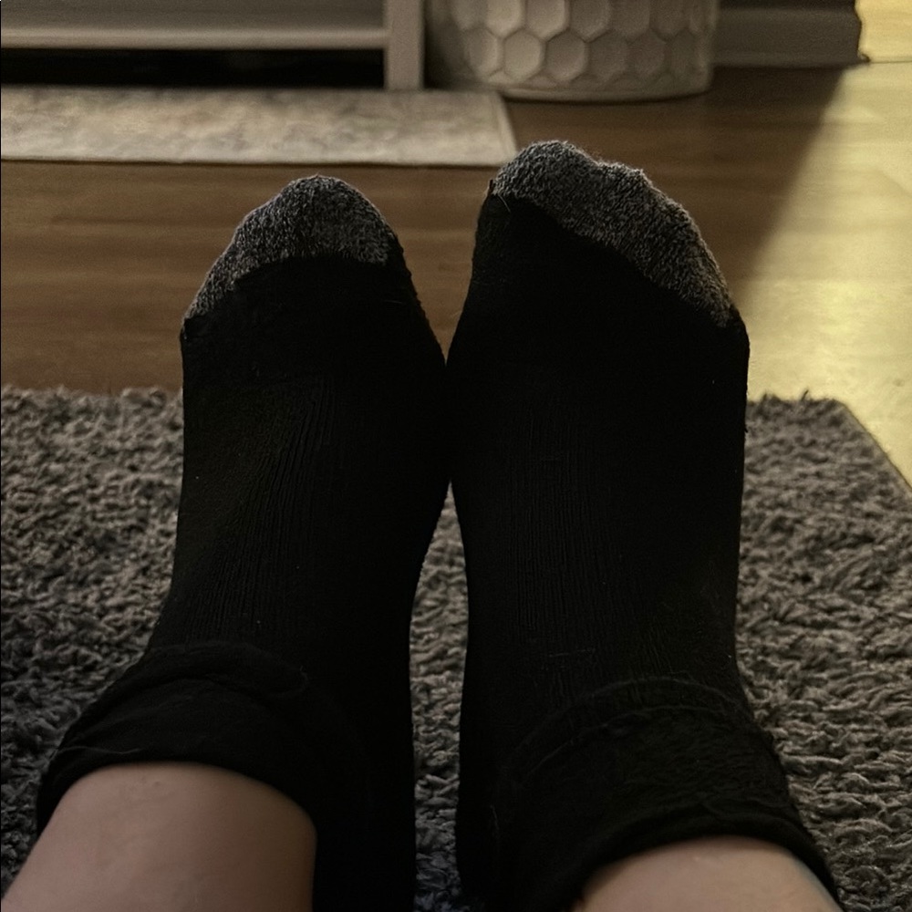 Heavily used Black & Gray Gym Socks